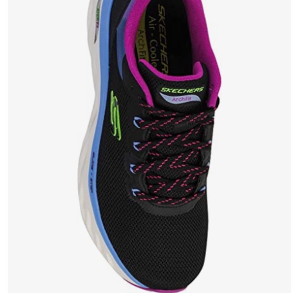 NWT Women's Skechers Arch Fit Glide Step Highlighter Sz. 10 Multicolor Black - Picture 5 of 8
